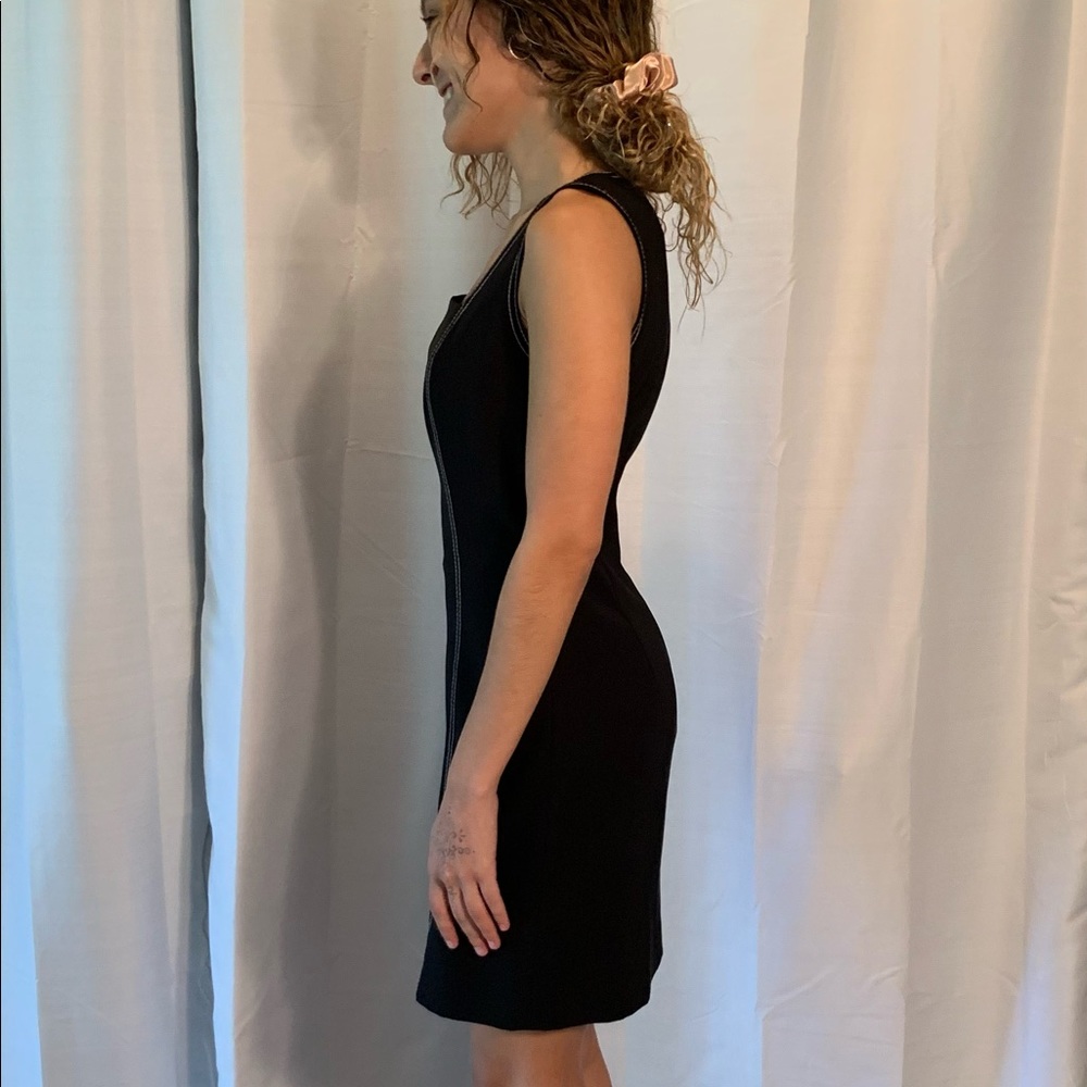 Vintage Hugo Buscati Women’s Black Mini Dress. - Picture 3 of 10